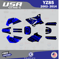 thumbnail image 1 of Kalair GFX Graphics Kit for Yamaha YZ85 (2002-2014) Usa Series, 1 of 5