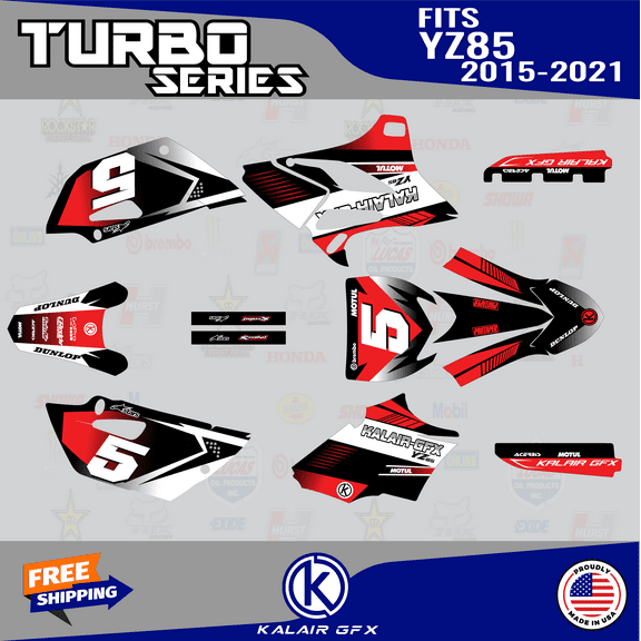 Kalair GFX Graphics Kit for Yamaha YZ85 (2015-2018) Turbo Series