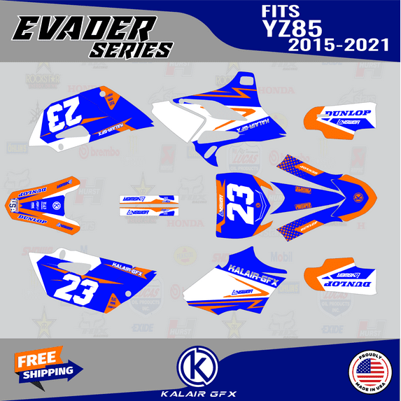 Kalair GFX Graphics Kit for Yamaha YZ85 (2019-2021) Evader Series