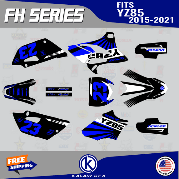 Kalair GFX Graphics Kit for Yamaha YZ85 (2019-2021) Fh Series