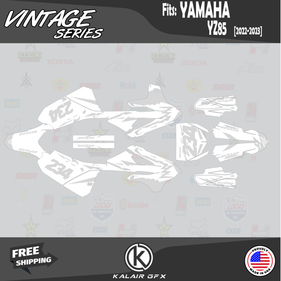 Kalair GFX Graphics Kit for Yamaha YZ85 (2022-2023) Vintage Series