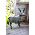 thumbnail image 1 of Kalalou 22" Reclaimed Metal Donkey Shaped Statue - Animal Garden Yard Outdoor Decor Art, 1 of 3