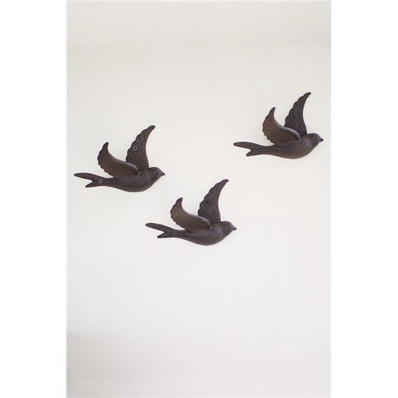 Kalalou Cast Iron Flying Bird Decorative Wall Hook 4.5"H