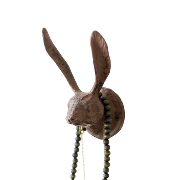 Kalalou Cast Iron Rabbit Wall Hook - Rustic