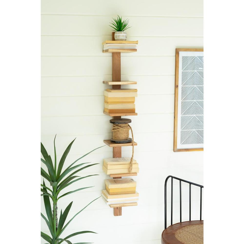 Kalalou Acacia Wood Vertical Shelf