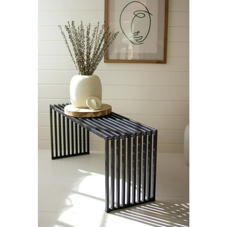 BLACK METAL BENCH CONSOLE