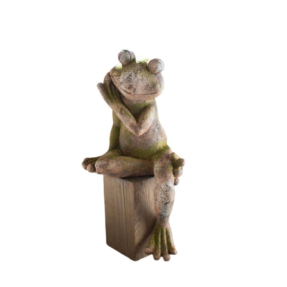 Kalalou Inc Faux Concrete Frog - Large