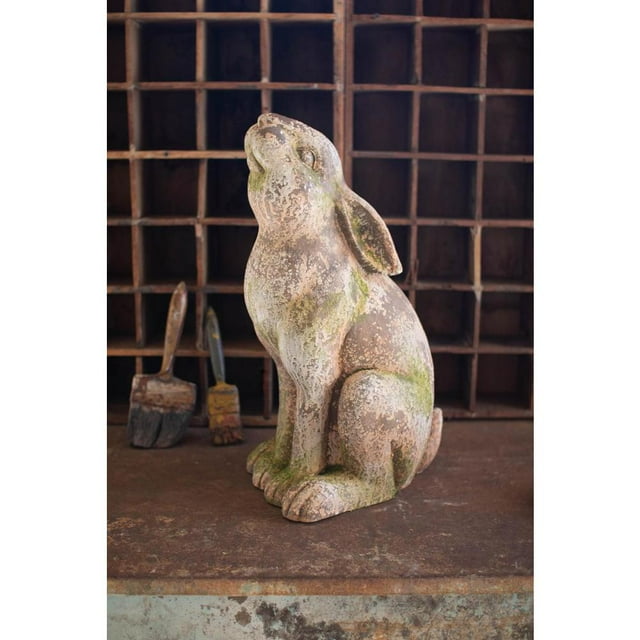 Kalalou Inc Faux Concrete Rabbit - Head Up