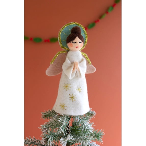 FELT ANGEL CHRSTMAS TREE TOPPER
