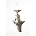 thumbnail image 1 of Kalalou Inc Recycled Hand Hammered 3D Shark With Sisal Rope, 1 of 3