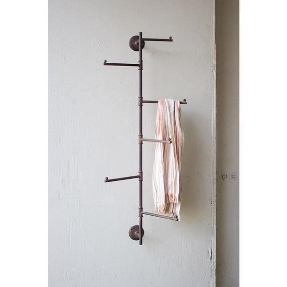 Kalalou Inc Rustic Wall Swivel Coat Rack