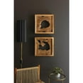 thumbnail image 1 of SET OF TWO FRAMED TEAK WALL ART, 1 of 3