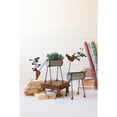 thumbnail image 1 of Kalalou Inc Set Of Two Painted Metal Reindeer Planters, 1 of 5