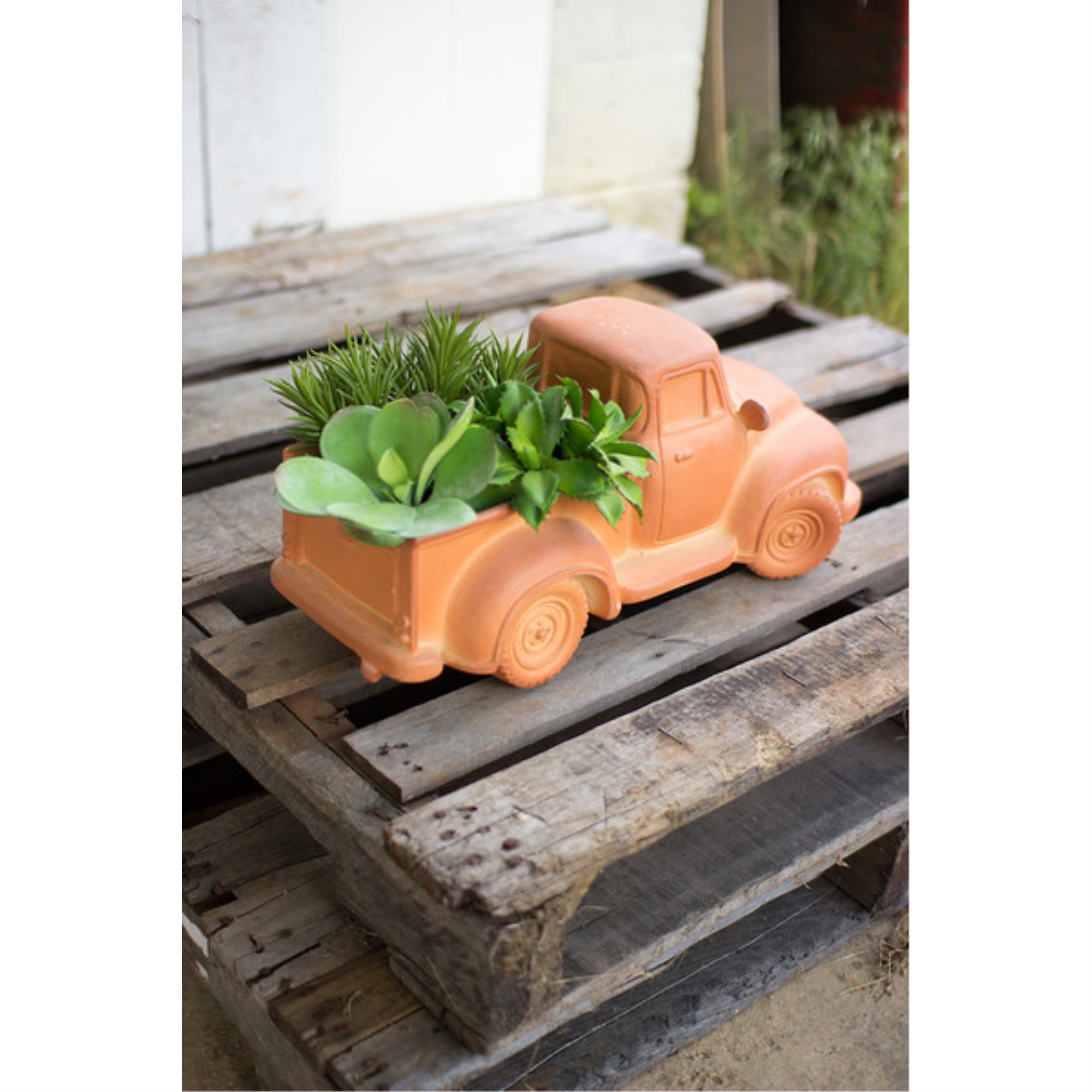 Kalalou Inc Terracotta Truck Planter - Walmart.com