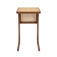 thumbnail image 1 of WOOD SIDE TABLE WITH WOVEN CANE DETAIL, 1 of 6