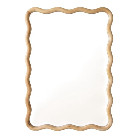 Kalalou Inc Wooden Squiggle Framed Mirror