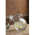 thumbnail image 1 of Kalalou Ribbed Tilted Pitcher, One Size, Clear, 1 of 1