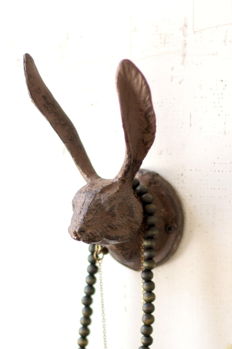 Kalalou Rustic Cast Iron Acorn Rain Gauge Stake (Min 2)