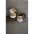 thumbnail image 1 of Kalalou Set Of Three White Dipped Seagrass Hampers With Handles A5943, 1 of 2