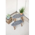 thumbnail image 1 of Kalalou Set of Two Wooden Fish Stools, 1 of 4