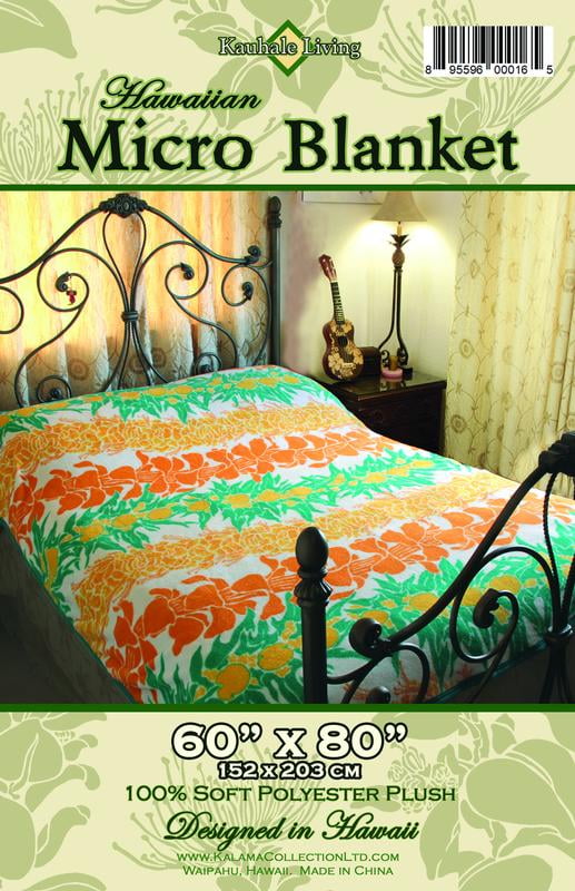 Kalama Collection 60x80 Lei Micro Blanket White