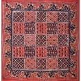 thumbnail image 1 of Kalamkari Block Print Cotton Table Napkin 20" x 20" Red, 1 of 1