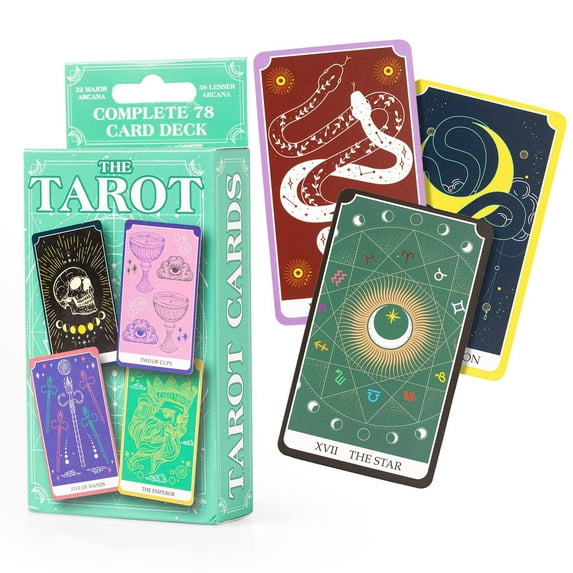 Kalan Tarot Cards Set - Complete Set of Tarot Cards for Beginners and Experts Alike - Traditional - 2.75" W x 4.75" L