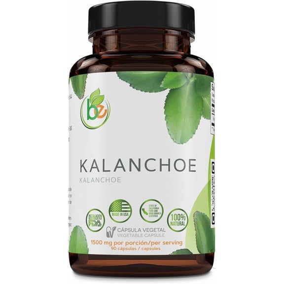 Kalanchoe Pinnata Forte(Leaf of Life) 90 Capsules (1500 mg per Serving)Bryophyllum Pinnatum  100% Natural,Vegan,Non-GMO, Herbal Dietary Supplement for Antioxidant & Wellness Support  by BexpertsUSA