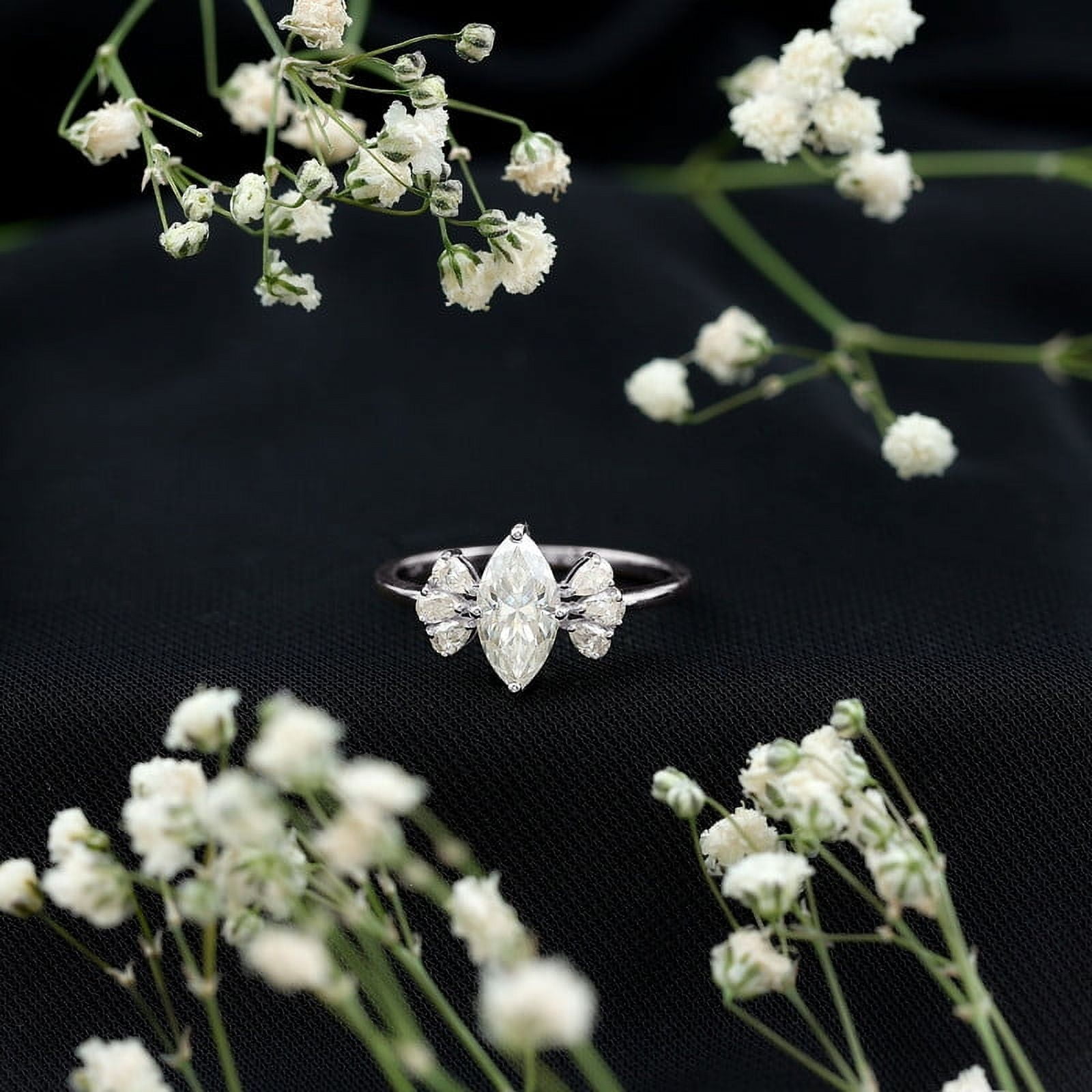 Kalapi Jewel 1.4 Ct Lab-Created Simulated Diamond Marquise Cut ...