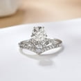 thumbnail image 1 of Kalapi Jewel 1.4 Ct Round Cut Moissanite Halo Engagement Ring for Her - in 14K White Gold Plated Setting - Elegant Crwon Wedding Promise Jewelry Gift for Women - Stunning Classic Style, 1 of 4