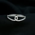 thumbnail image 1 of Kalapi Jewel 14K White Gold Plated 1.5 Ct Moissanite Twisted Ring for Women's - Princess Cut Engagement Ring for Her - Wedding Anniversary Ring - Great for Proposals and Celebrations, 1 of 4