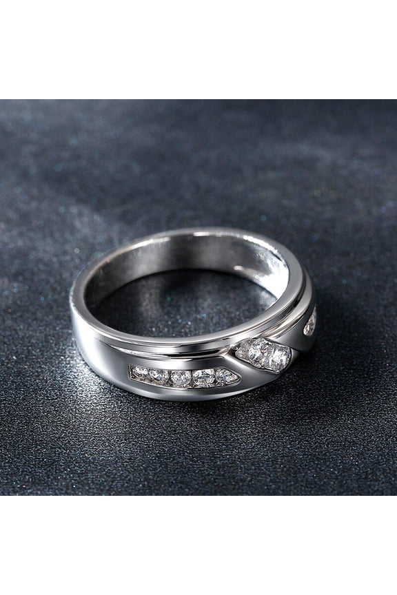 14K White Gold Plated Round Cut 1.6 Ct Moissanite Ring for Women - Elegant Engagement Wedding Band - Anniversary Jewelry Present for Bride or Her Event