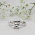 thumbnail image 1 of Kalapi Jewel 1.4 Ct Princess Cut Moissanite Ring - Moissanite in 14K White Gold Plated Ring - Elegant Solitaire Engagement Ring for Women's - Gift for Proposals and Special Moments, 1 of 4