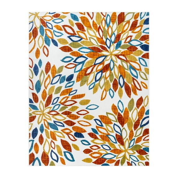 Kalari Danai Indoor/ Outdoor Polypropylene Ivory Flat Weave Area Rug, 8x10