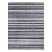 Kalari Koro Indoor/ Outdoor Polypropylene Navy Flat Weave Area Rug, 6x9