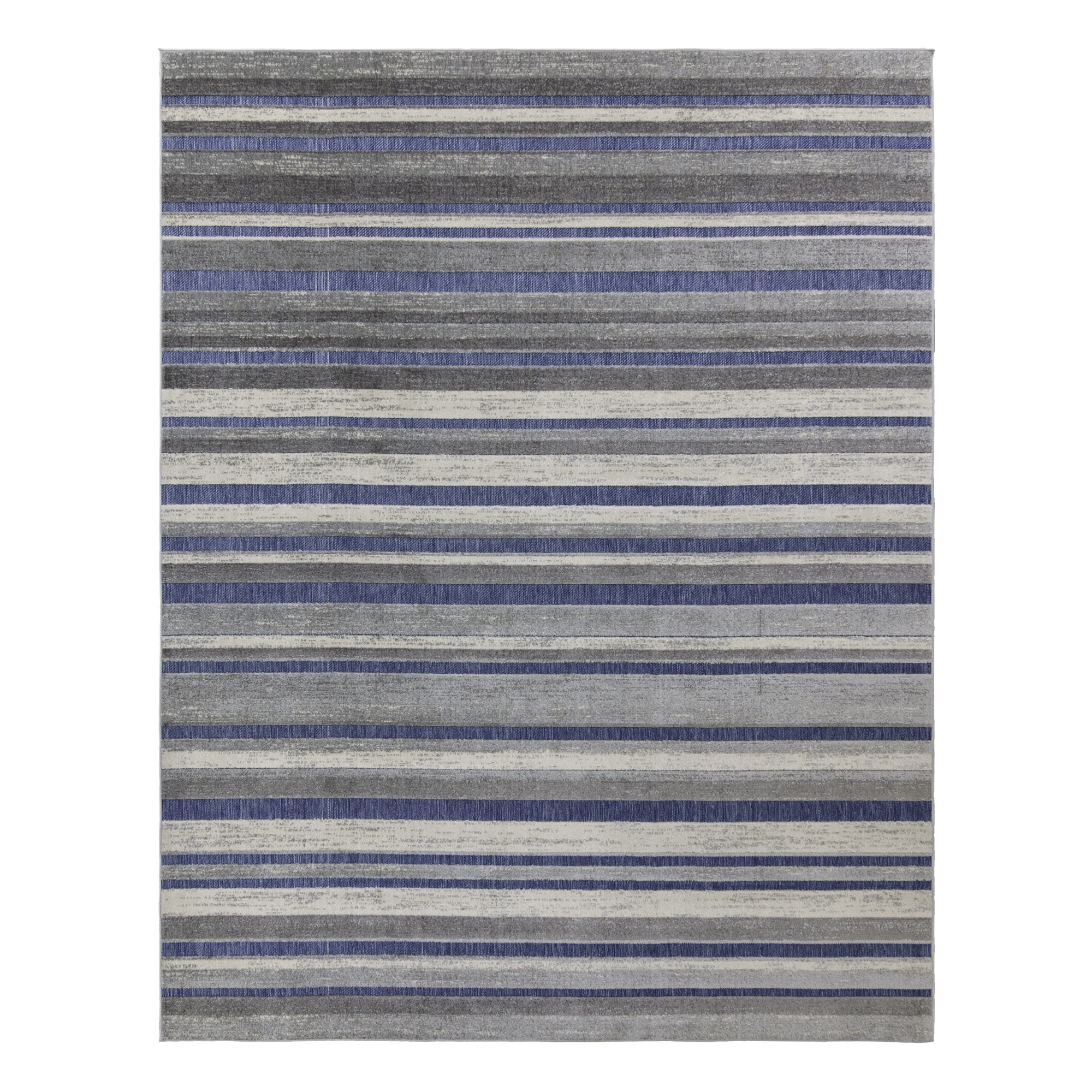 Kalari Koro Indoor/ Outdoor Polypropylene Navy Flat Weave Area Rug, 9x13