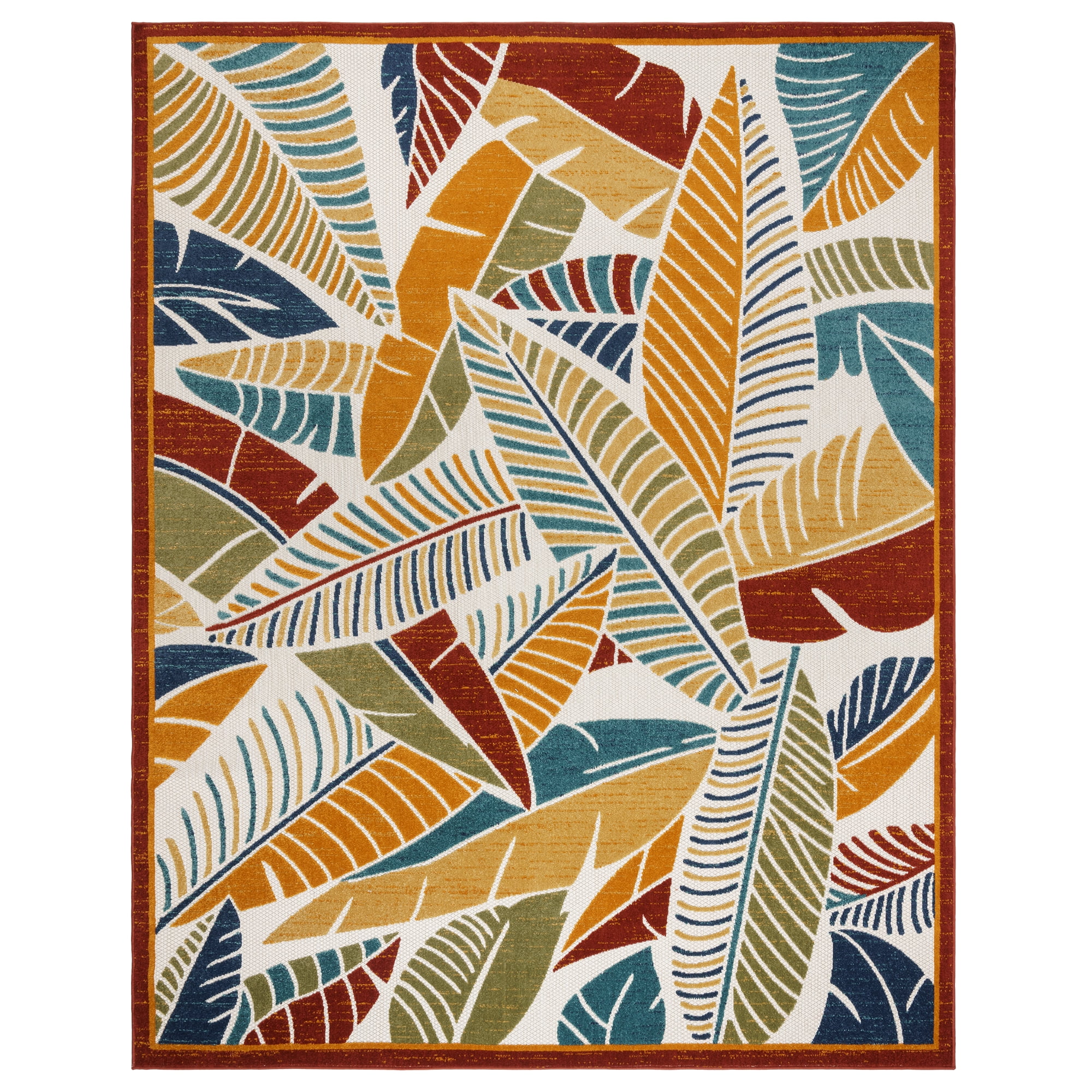 Kalari Suna Indoor/ Outdoor Polypropylene Multi Flat Weave Area Rug, 6x9
