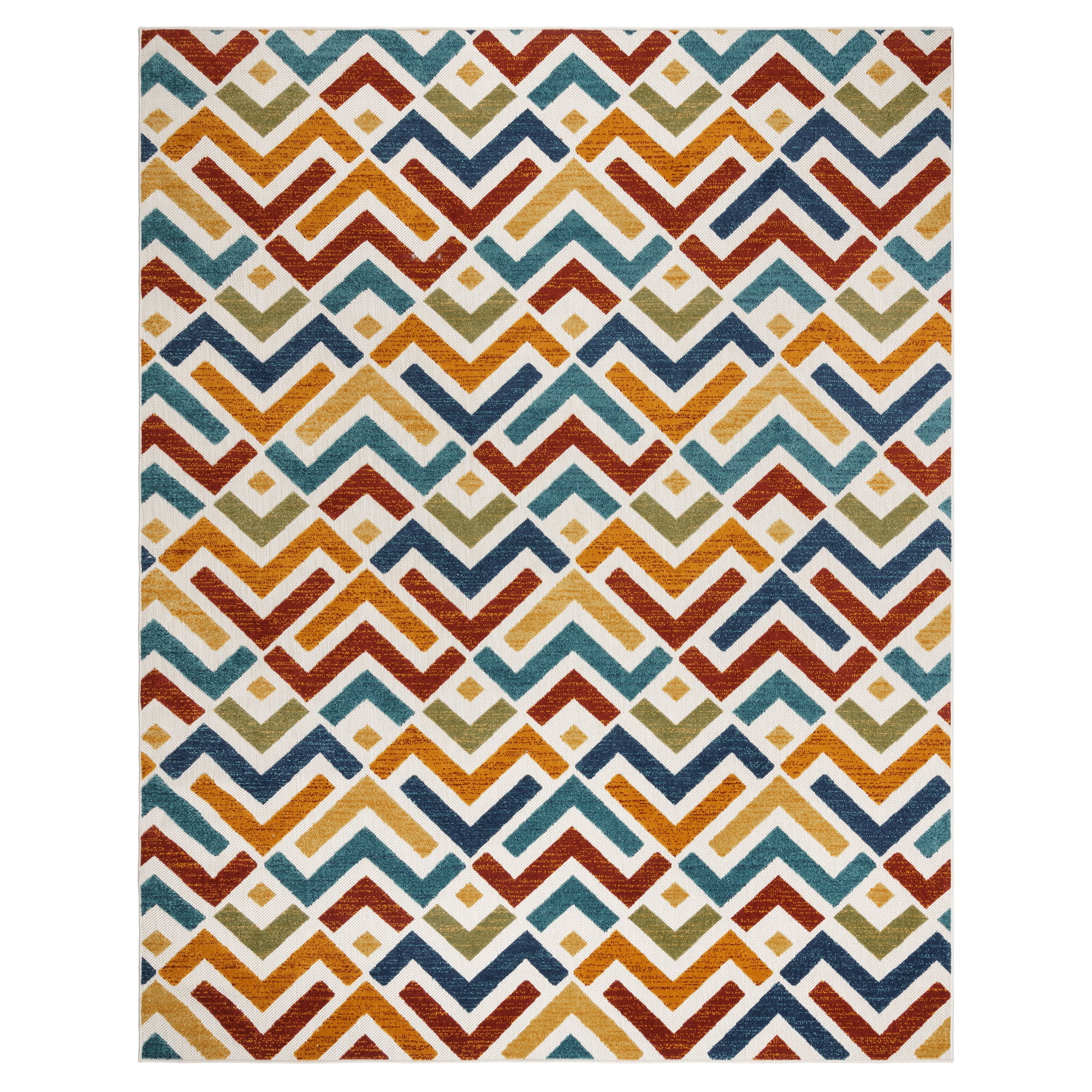 Kalari Tivra Indoor/ Outdoor Polypropylene Multi Flat Weave Area Rug, 8x10