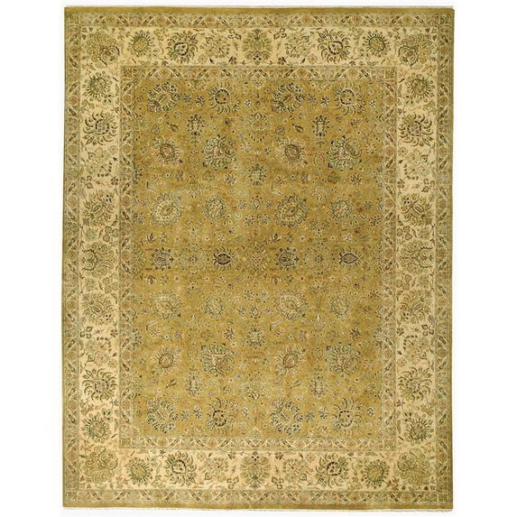 Kalasha Reatta Gold & Cream Area Rug - 10 x 14 ft.