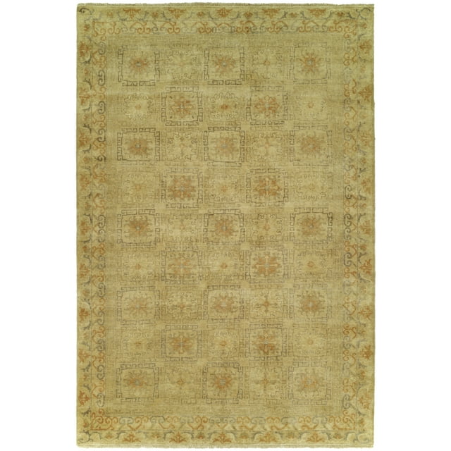 Kalaty Antalya Area Rug AT-388 Ivyivy Rings Bulbs 6' x 9' Rectangle