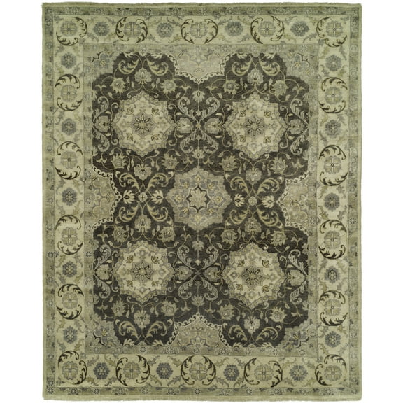 Kalaty Antalya Area Rug AT-390 Mocgry Bulbs Scrolls 2' 6" x 8' Rectangle