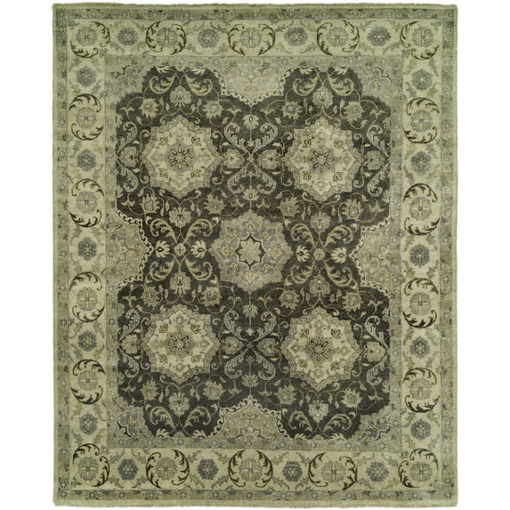 Kalaty Antalya Area Rug AT-390 Mocgry Bulbs Scrolls 2' 6" x 8' Rectangle