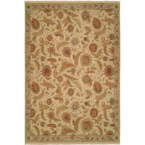 Kalaty Caspian Area Rug CP-816 Transitional Contemporary Design with Rectangle Beige, 2' x 3'