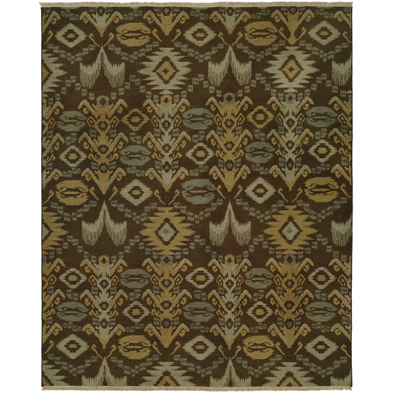 Kalaty Caspian Area Rug CP-827 Multi Diamonds Diagonals 8' x 8' Round