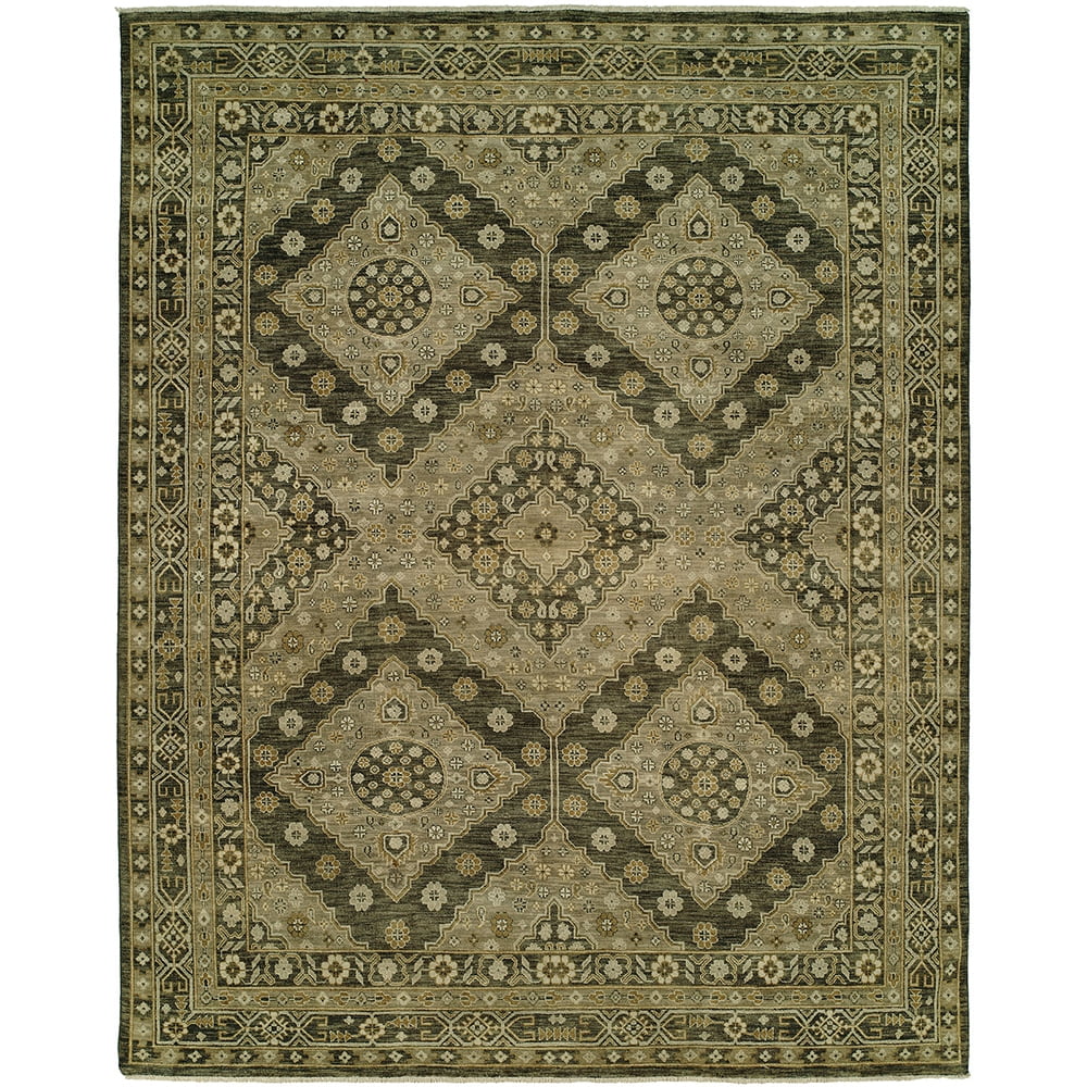 Kalaty Delano Area Rug DL-106 Traditional Green, Green, 3' x 5 ...