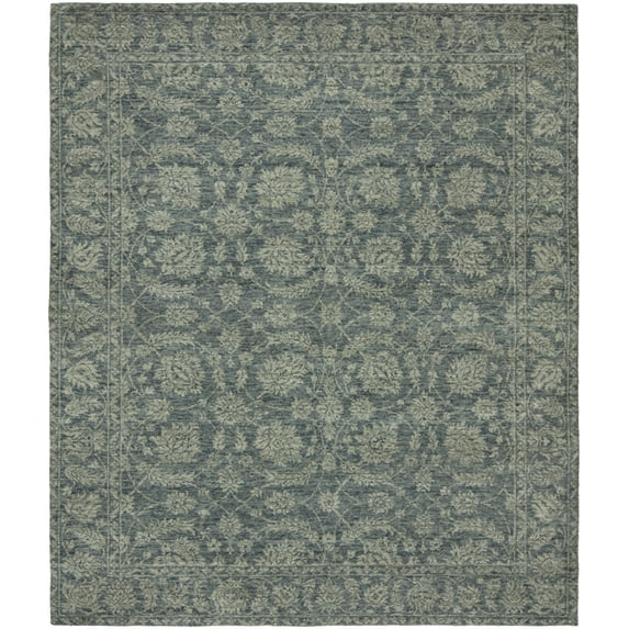 Kalaty Gramercy Area Rug GR-719 Stone Blue Vintage Petals 2' x 3' Rectangle