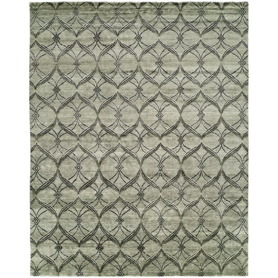 Kalaty Inspira Area Rug IN-946 Pebgry Diagonal Petals 4' x 6' Rectangle