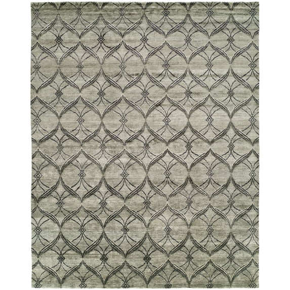 Kalaty Inspira Area Rug IN-946 Pebgry Diagonal Petals 8' x 10' Rectangle