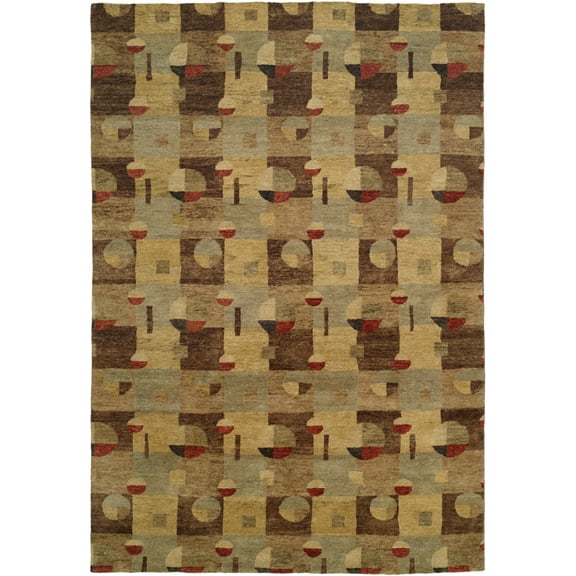 Kalaty Jade Area Rug JD-657 Multi Blocks Cubed 2' 6" x 10' Rectangle