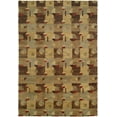 thumbnail image 1 of Kalaty Jade Area Rug JD-657 Multi Blocks Cubed 6' x 9' Rectangle, 1 of 2
